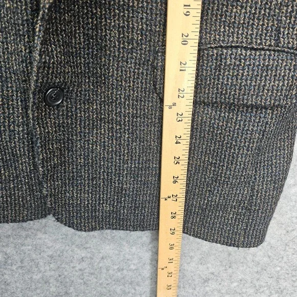 Peruvian Alpaca Blazer Mens 40S M Black LE COLLEZIONI Tweed Fleck Sport Coat USA
